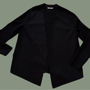 M.M.LaFleur Woolf Jardigan Black Open Front Cardigan Jacket